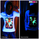 "Merlin" UV-Blacklight & Glow-In-The-Dark Womens Hoodie